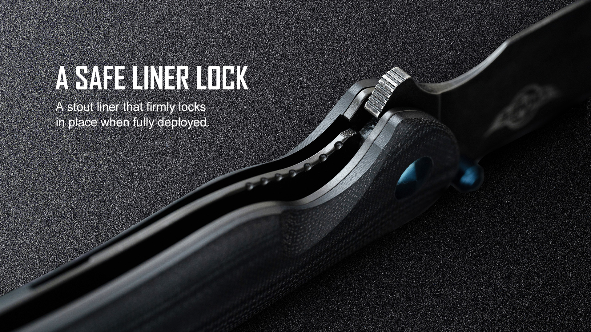A safe liner lock