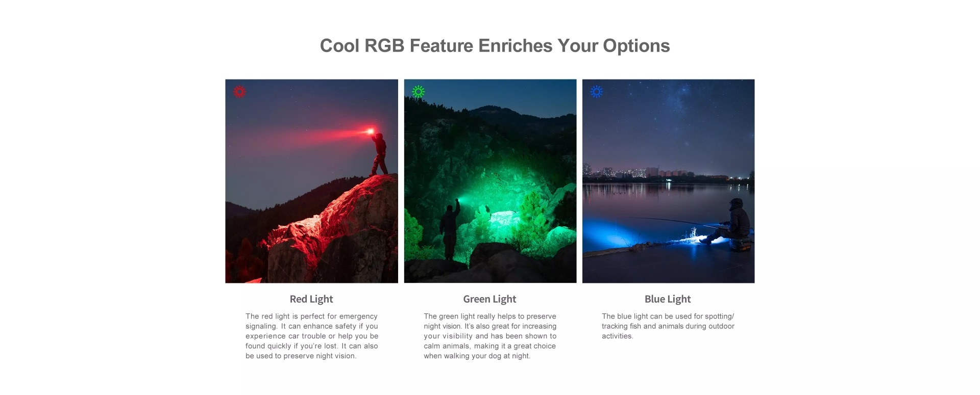 Cool RGB feature enriches your options 