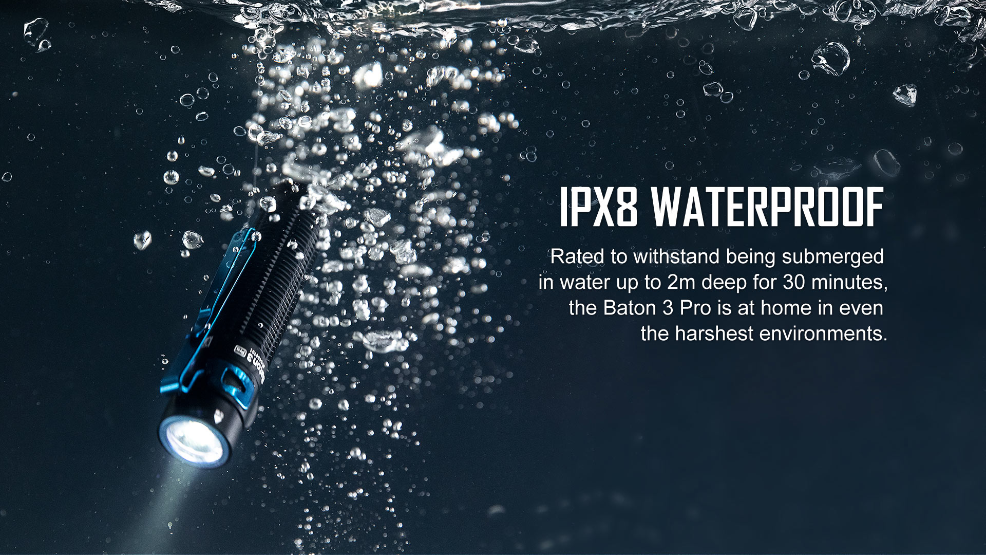 IPX8 Waterproof 