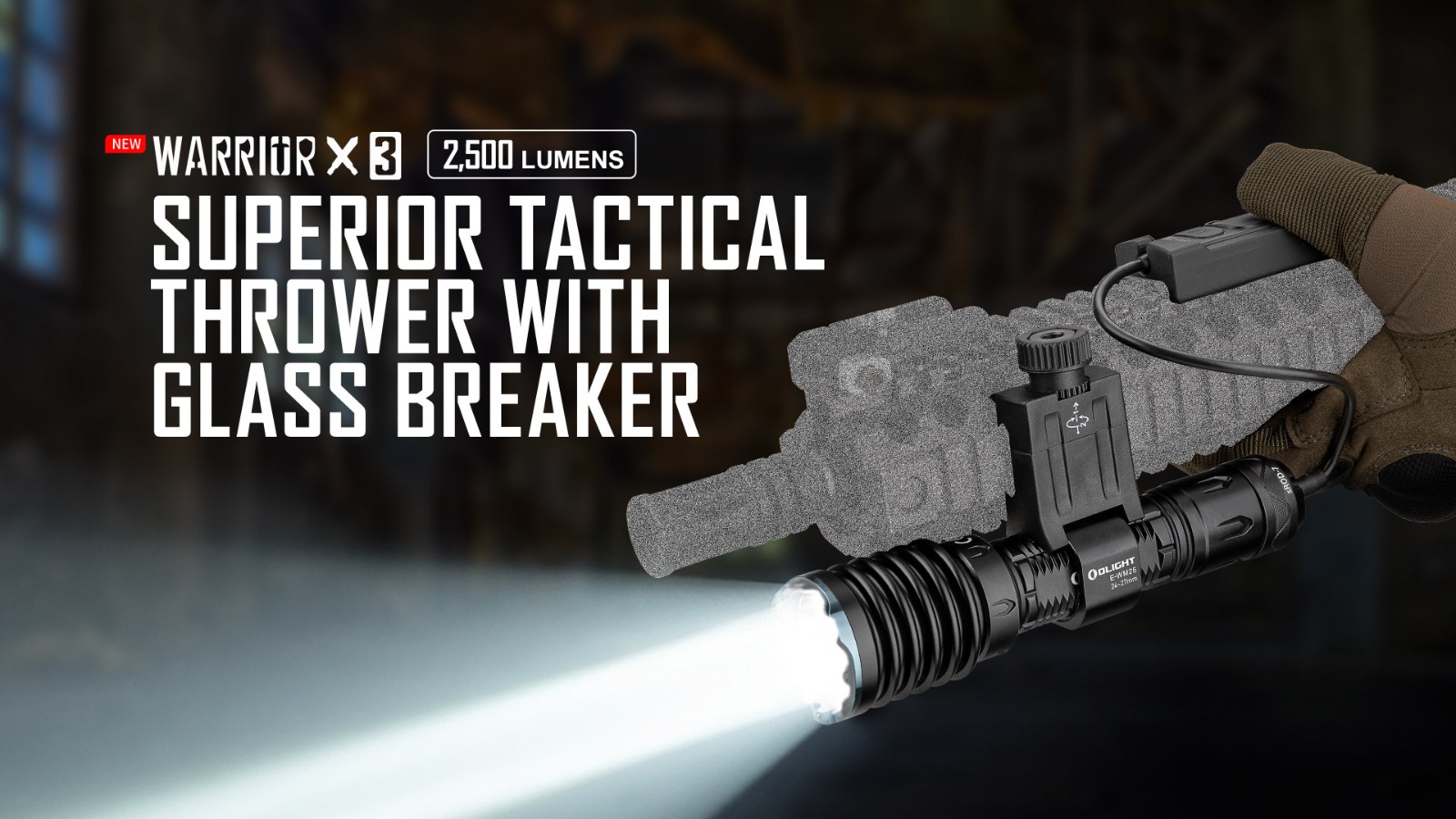 Superior tactical thrower with glass breaker